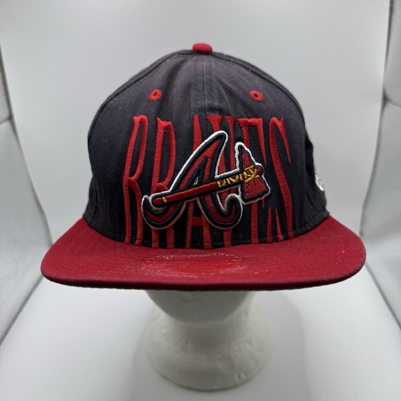 New Era Other - Rare New Era Cap Hat Vtg Atlanta Braves Snapback Big Front Hit